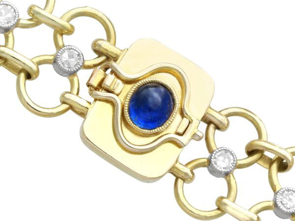 Yellow Gold Diamond Link Detail