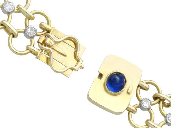 Sapphire Set Clasp Detail