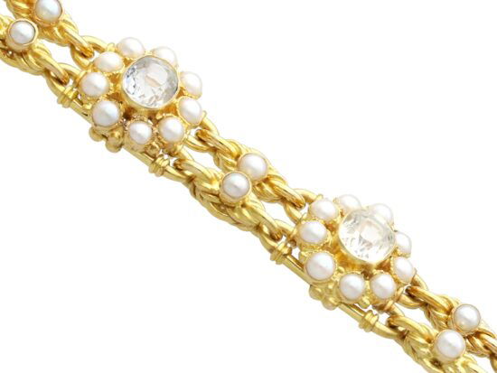 Rock Crystal Bracelet Angled View