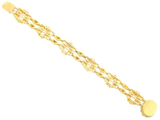 Antique Rock Crystal Bracelet Full Length Reverse