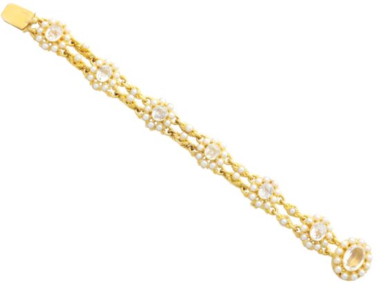 Antique Yellow Gold Bracelet Full Length