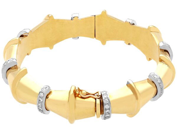 Yellow Gold Diamond Bangle