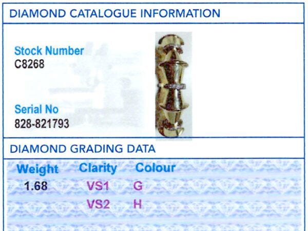 Diamond Grading Card With Bangle