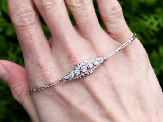 Old Cut Diamond Bracelet Outside