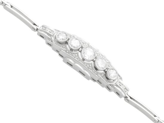 White Gold Bracelet Angled View