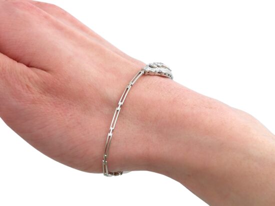 Diamond Bracelet Worn On Hand