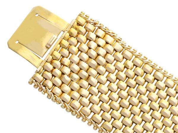 Yellow Gold Bracelet Clasp Detail