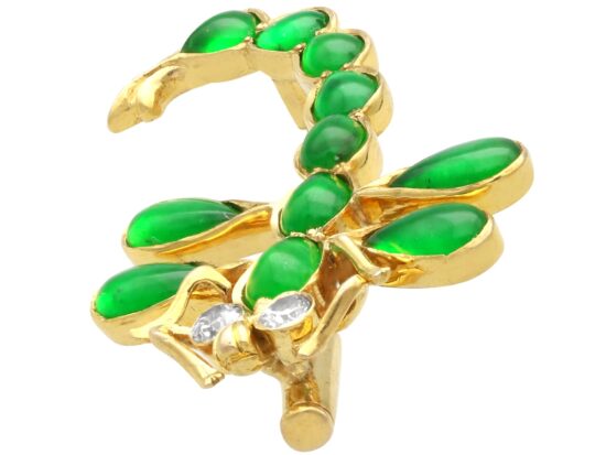 Yellow Gold Dragonfly Brooch