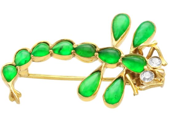 Cabochon Chrysoprase Detail Close View