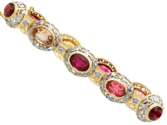 Oval Garnet Citrine Close Up