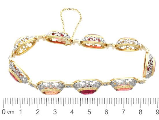 Garnet Citrine Bracelet Measurement View