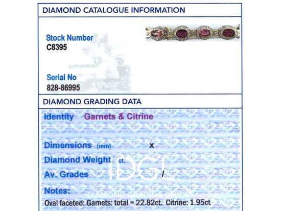 IDGL Gemstone Grading Card Included