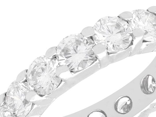 diamond Size H Eternity Ring in Platinum