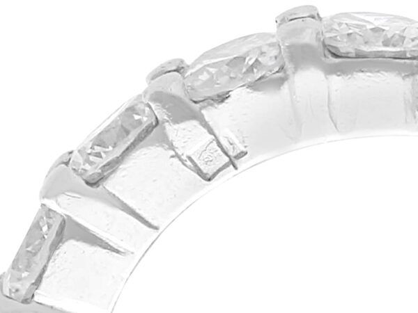 Size H Eternity Ring in Platinum hallmark