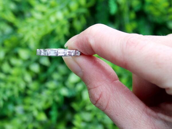 Baguette Diamond Eternity Ring outside