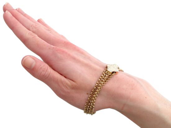 Gold Bracelet Wearing View