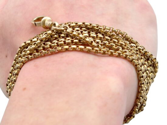 Gold Chain Wrist Styling Closeup