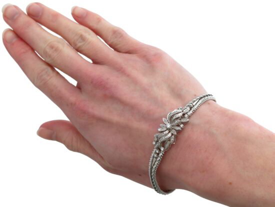 Diamond Bracelet Worn On Hand