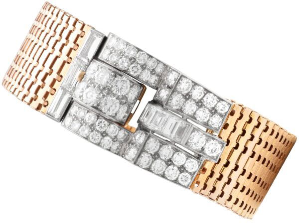 Antique Diamond Rose Gold Bracelet