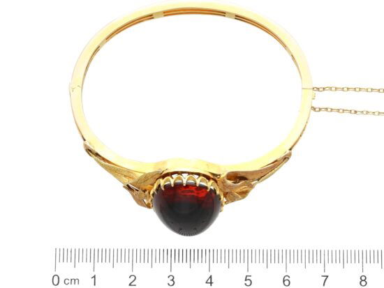 Garnet Bangle Measurement With Ruler