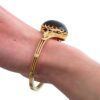 Gold Garnet Bracelet Wearing Shot