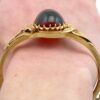 Antique Garnet Bangle Worn Close-Up