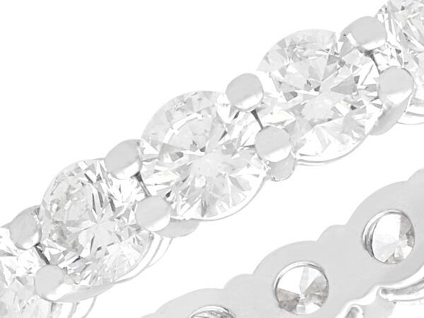 Claw Set Eternity Ring close up