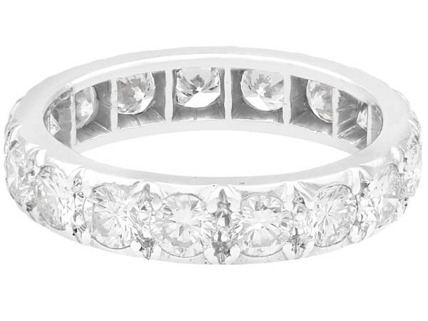 Diamond Eternity Ring Size L in Platinum