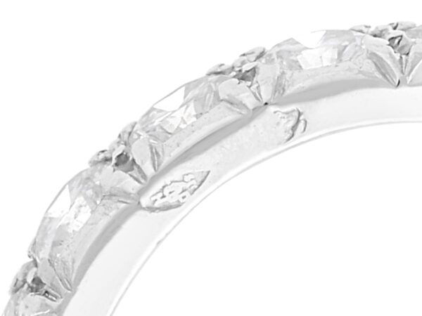Diamond Eternity Ring Size L in Platinum hallmarks