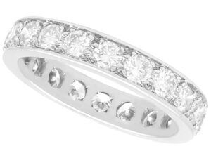 White Gold Eternity Ring Size M