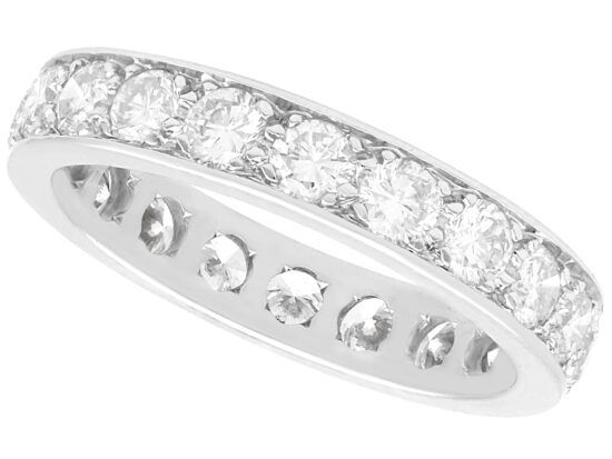 White Gold Eternity Ring Size M