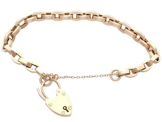 Heart Padlock Clasp Open