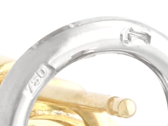 Earring Hallmarks Closeup Detail