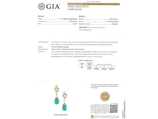 GIA Emerald Certificate