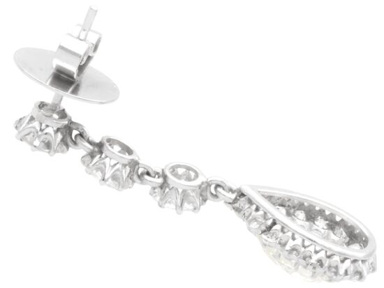 Nineteen Twenties Diamond Earrings Detail