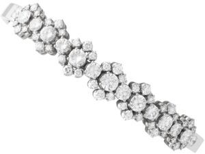 Vintage Diamond White Gold Bracelet