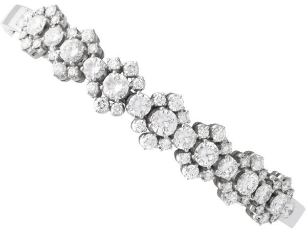 Vintage Diamond White Gold Bracelet