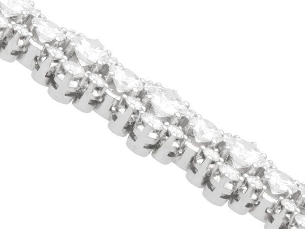 Vintage Diamond Bracelet Angled View