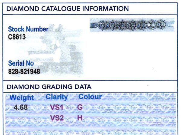 Diamond Grading Card With Bracelet