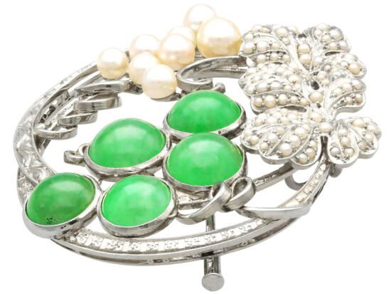 Scrollwork Brooch Detail Close Up