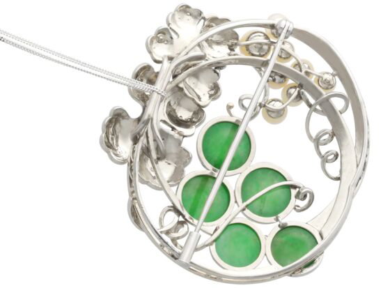 White Gold Brooch Reverse