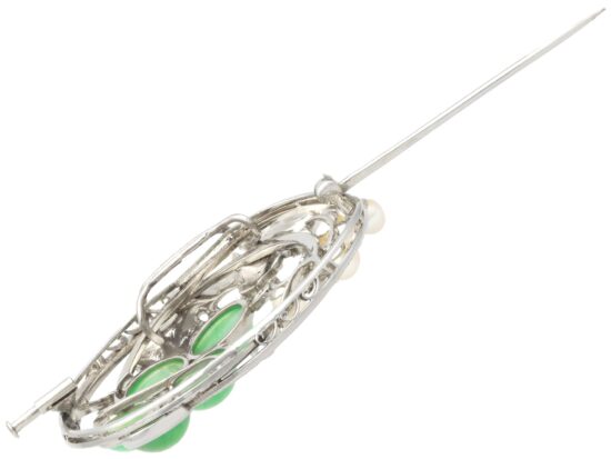 Chrysoprase Cluster Pendant Side View