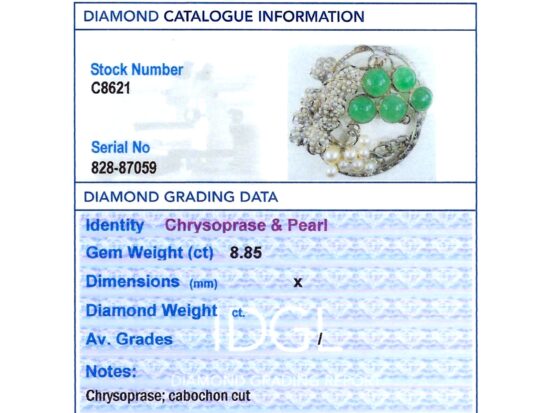 IDGL Gemstone Grading Card Image