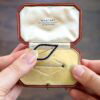 Cartier Black Onyx and Diamond Brooch boxed