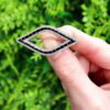 Cartier Black Onyx and Diamond Brooch outside