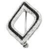 Cartier Black Onyx and Diamond Brooch side