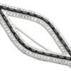 Cartier Black Onyx and Diamond Brooch