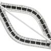 Cartier Black Onyx and Diamond Brooch reverse
