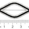 Cartier Black Onyx and Diamond Brooch size