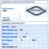 Cartier Black Onyx and Diamond Brooch grading card